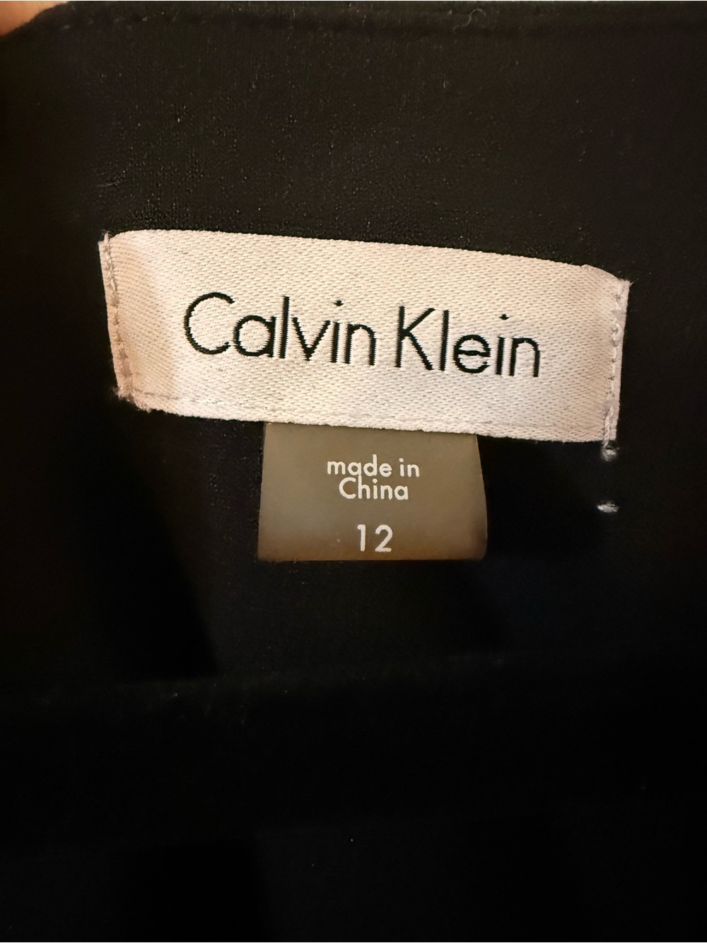Calvin Klein Black Shift Dress with Gold Stud Accents - Picture 3 of 5